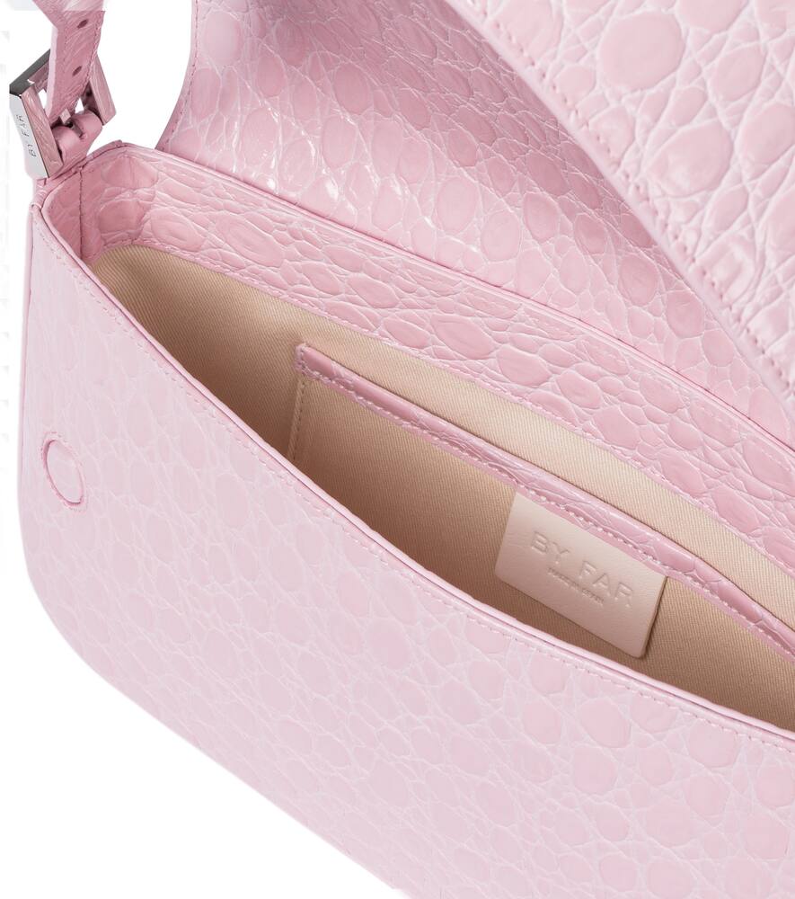 BY FAR MANU SMALL LEATHER SHOULDER BAG