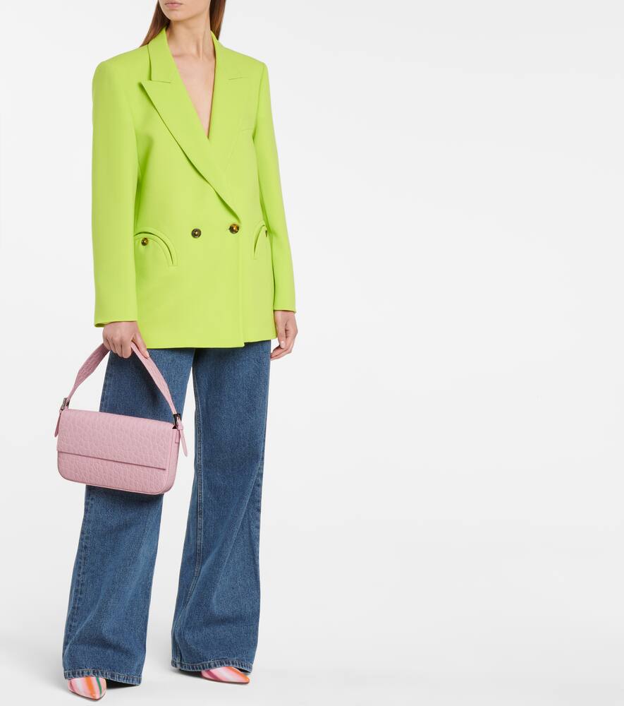 BY FAR MANU SMALL LEATHER SHOULDER BAG