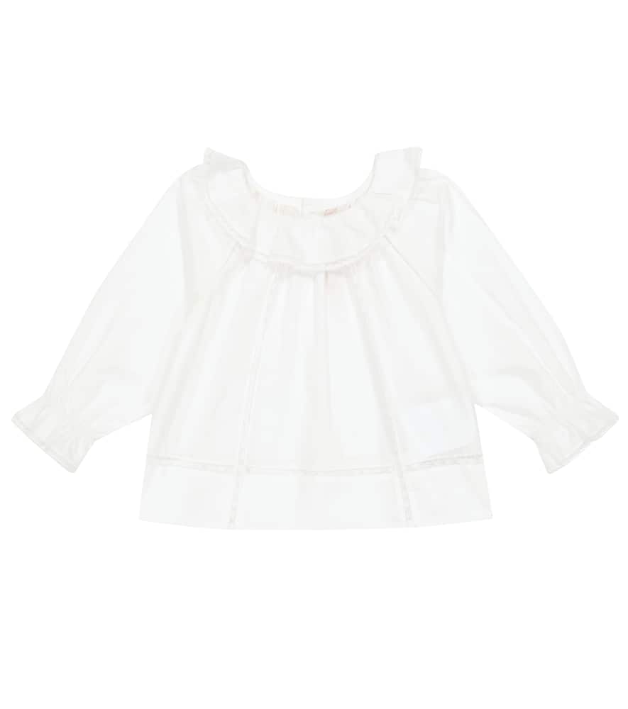Bonpoint Baby Myrtille lace cotton blouse