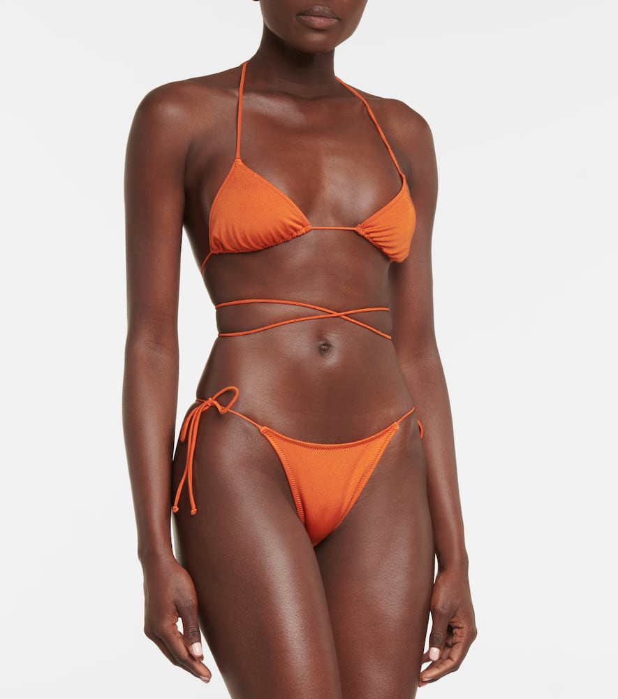 Shop Tropic Of C Praia Bikini Top In Rust