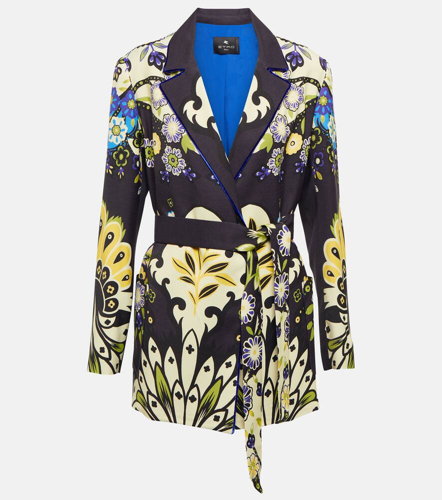 Etro Paisley belted blazer