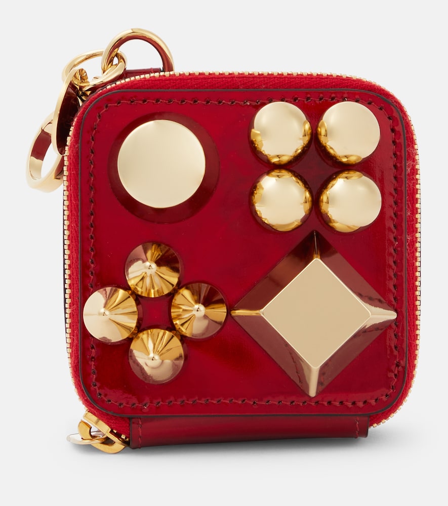 Christian Louboutin Embellished leather waste bag holder