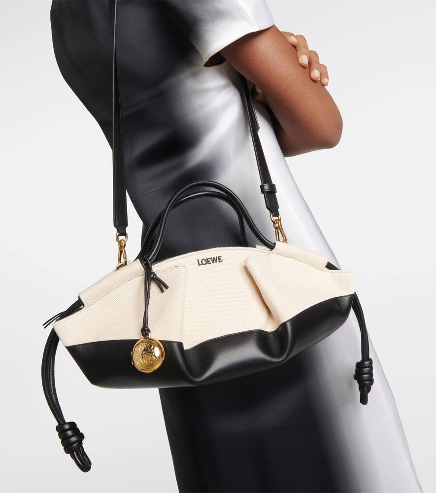 Loewe Paseo Small canvas and leather tote bag Smart Closet - Main Image
