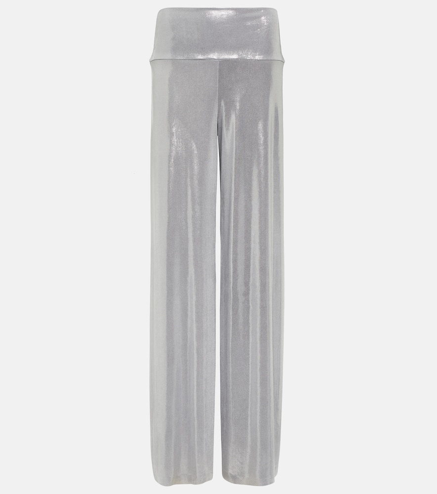 Norma Kamali Trousers In Silver