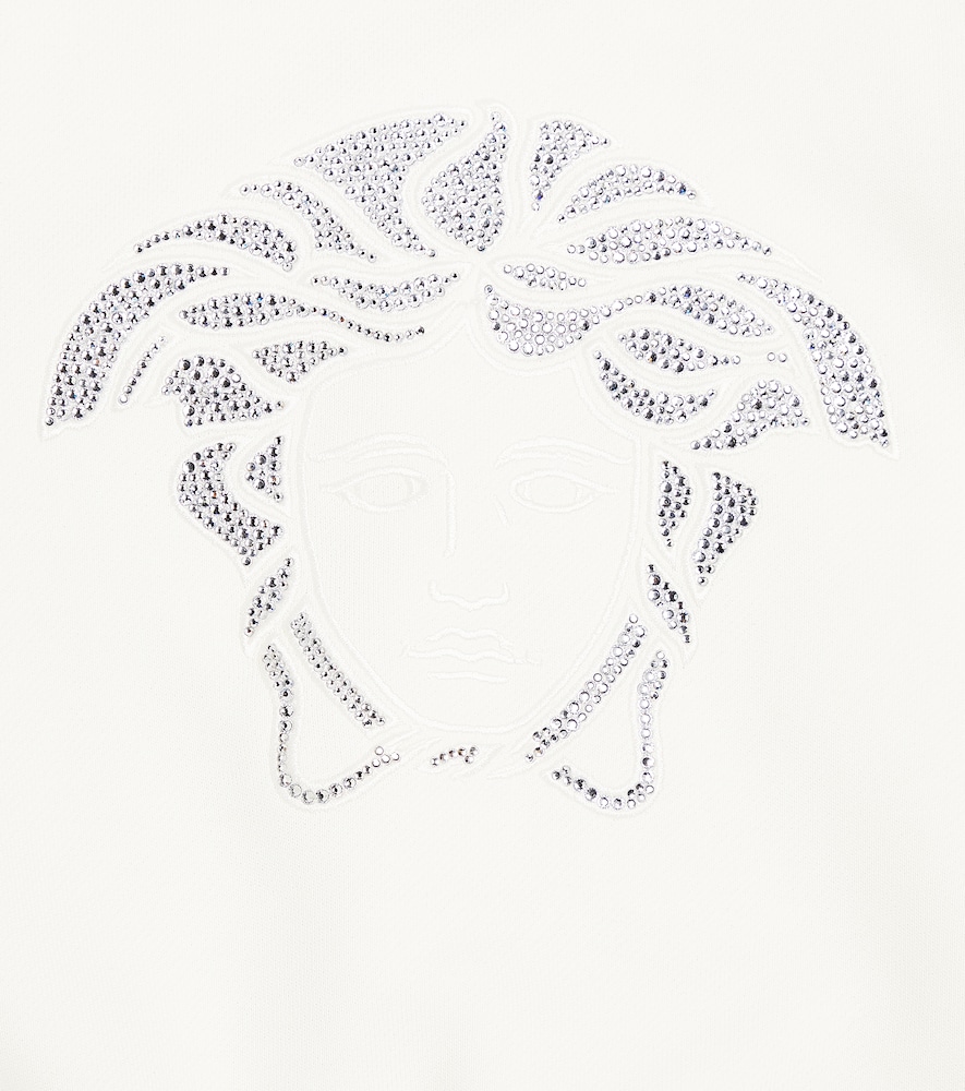  Versace Kids Versace Kids Medusa Embellished Cotton Jersey Sweatshirt 