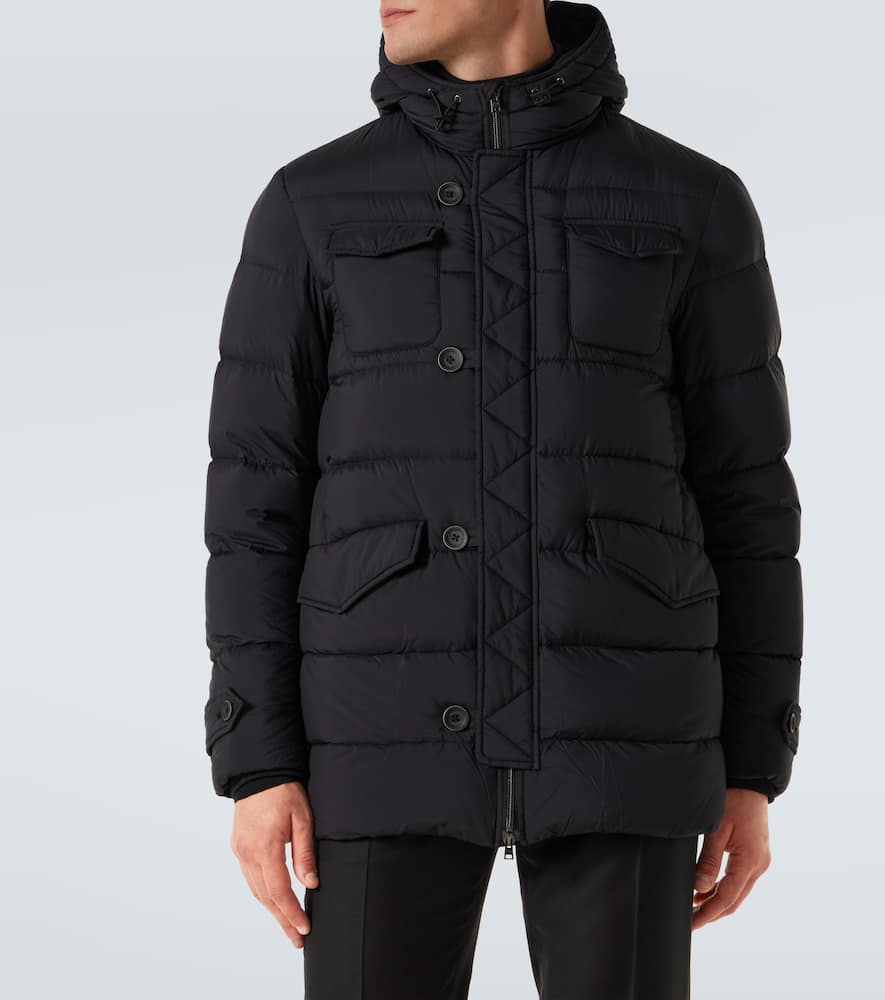 Herno Legend Man Puffer Midnight Blue Size 34 Polyamide In Black