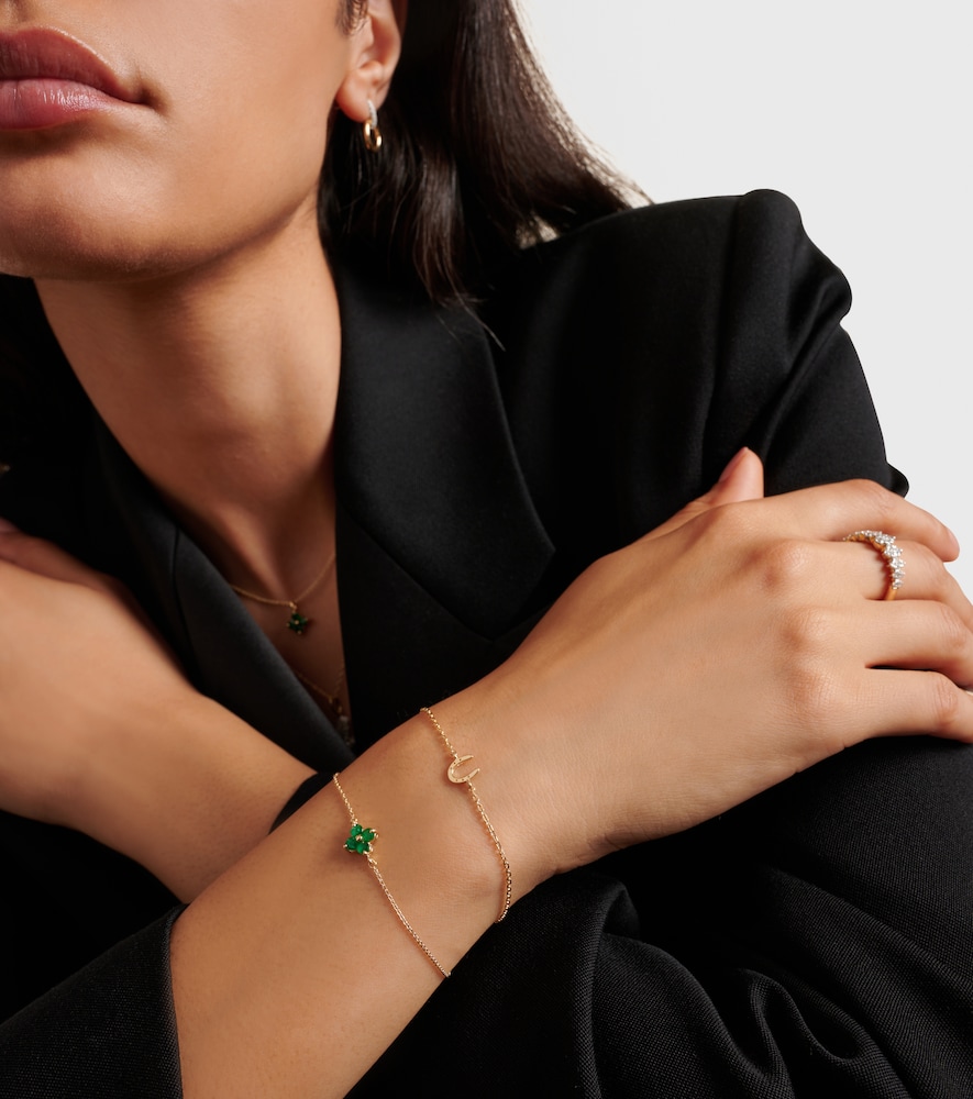  Stone And Strand Stone And Strand Lucky Horseshoe 10kt Gold Bracelet 