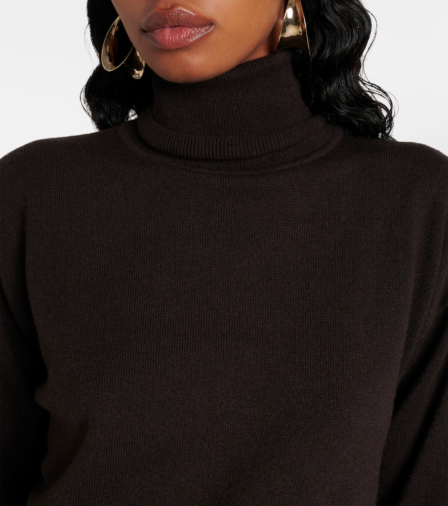 Saint Laurent Cashmere Turtle-neck Sweater In Grey