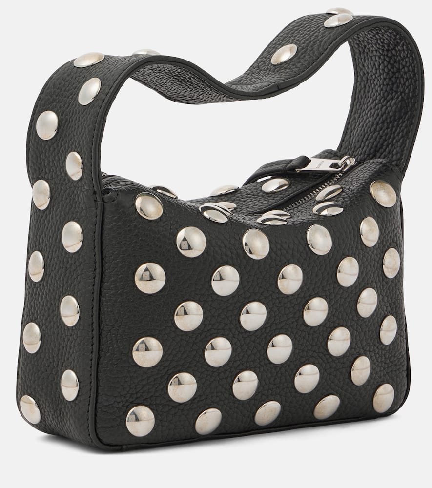 KHAITE ELENA SMALL STUDDED LEATHER SHOULDER BAG