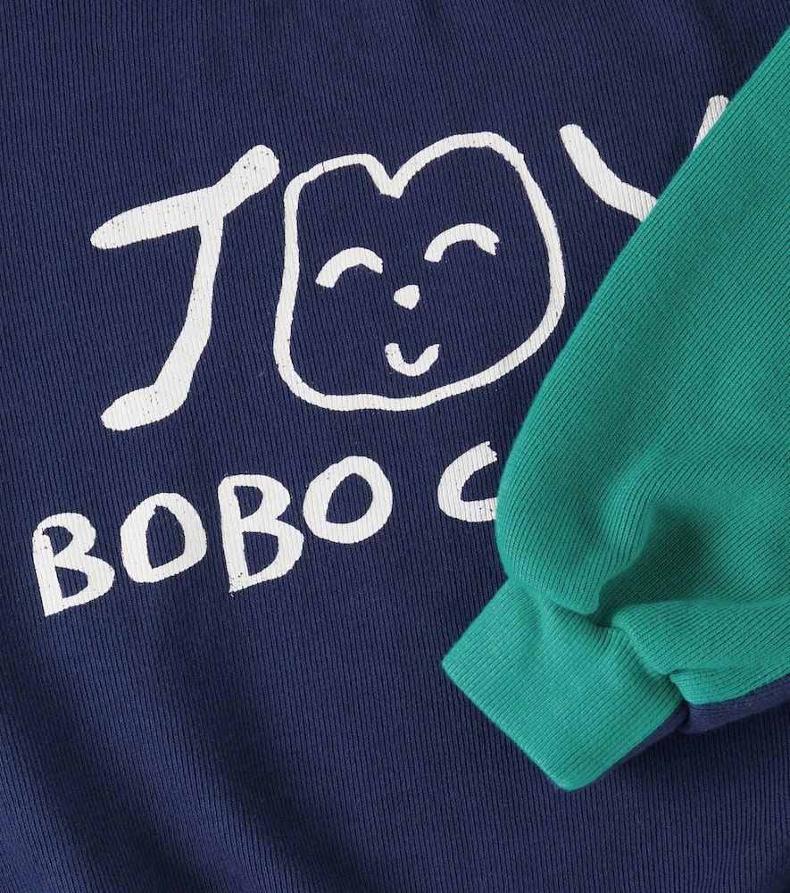 Bobo Choses Smiling Sweatshirt In Navy Blue