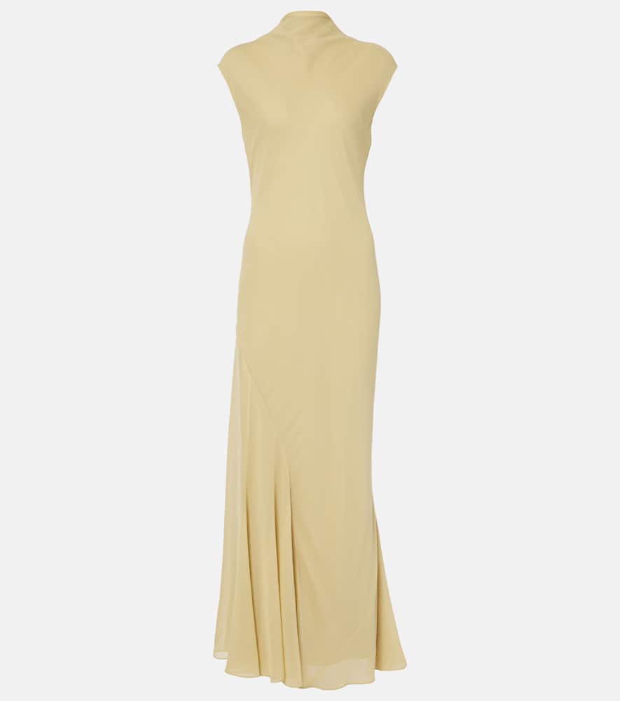 Erin silk chiffon maxi dress