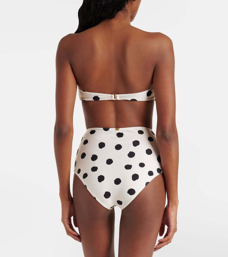 Adriana Degreas Strapless High-rise Bikini In White