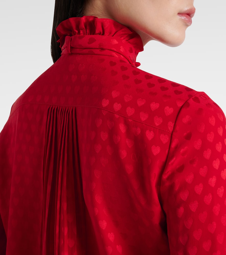 Valentino Schluppenbluse La Cour De Caur Aus Seide In Red