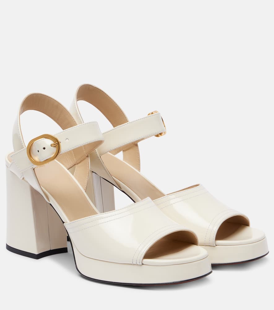 Valentino Garavani Fawcette 100 leather platform sandals