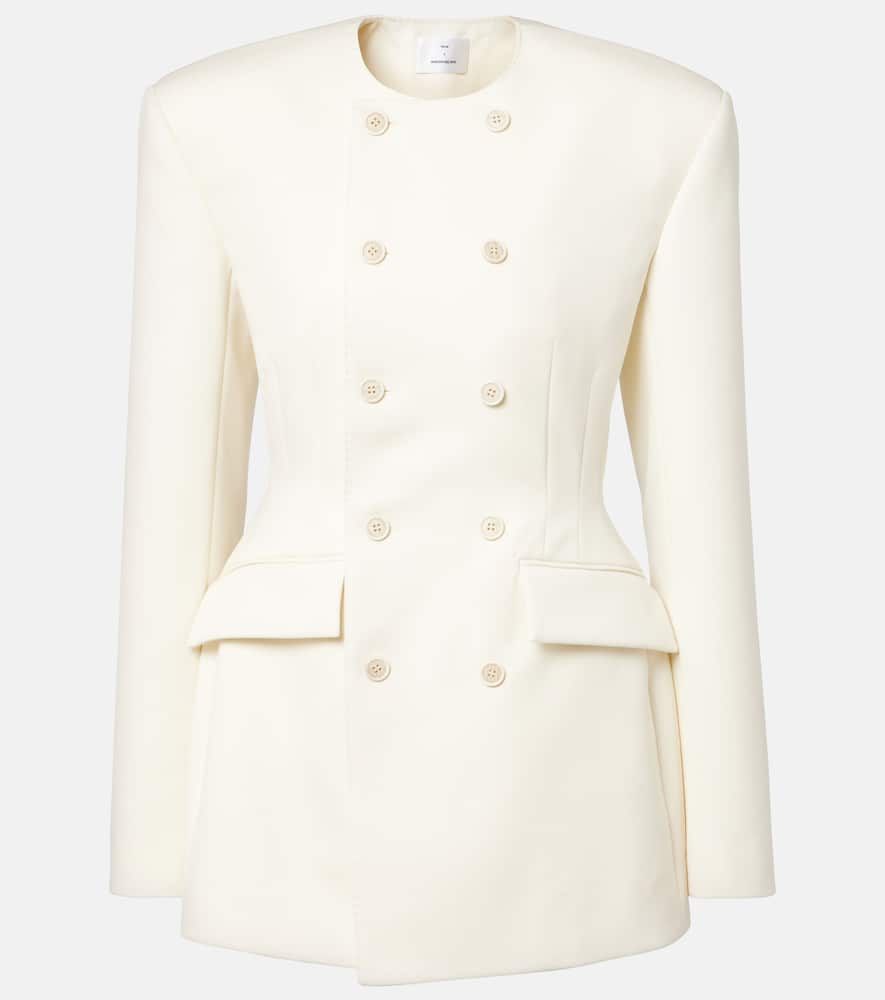 Wardrobe.nyc Wardrobe. Nyc Rhw Double-breasted Minidress In White