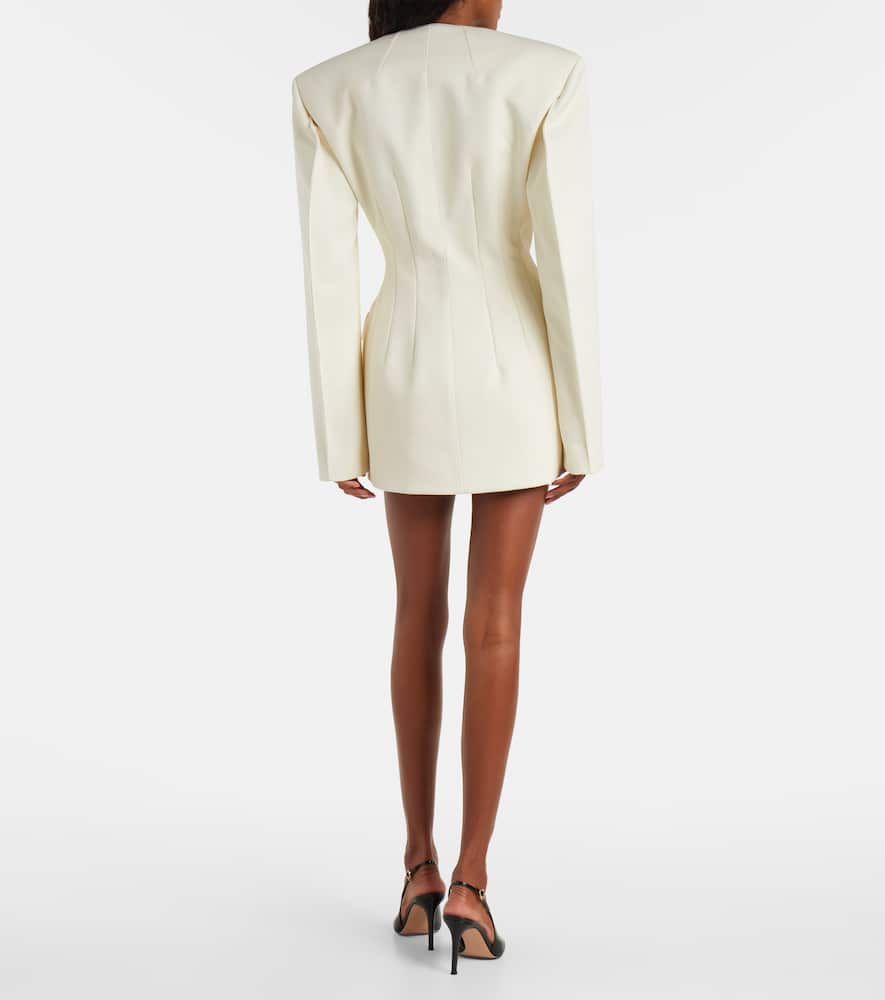 Wardrobe.nyc Wardrobe. Nyc Rhw Double-breasted Minidress In White