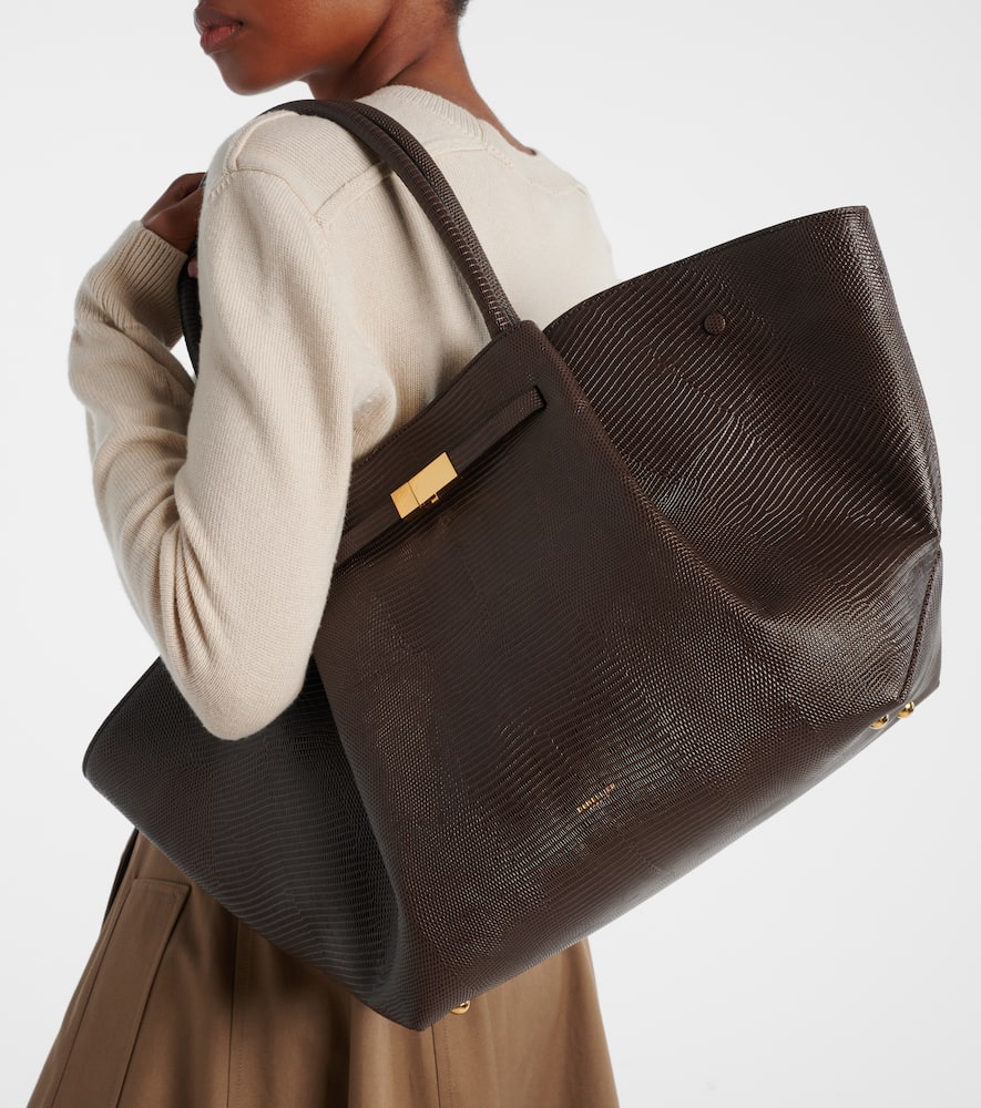Demellier Tote Bag New York Aus Leder In Brown