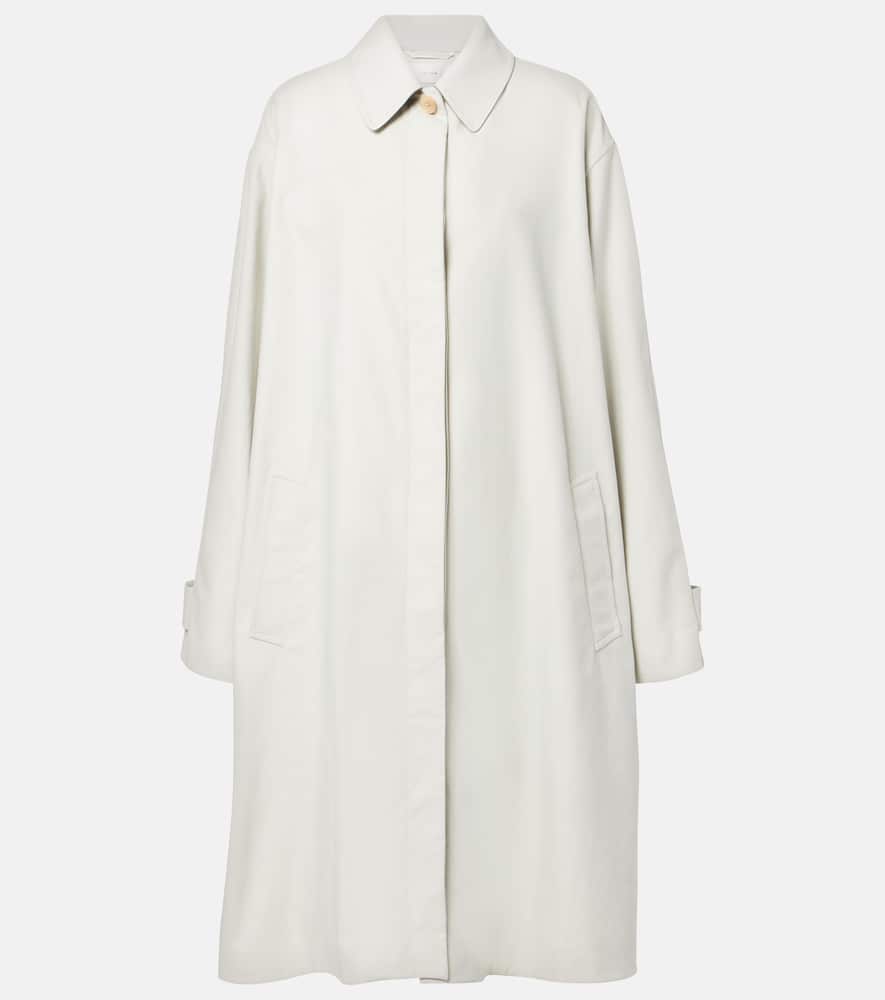 The Row Pluma Cotton And Cashmere Coat In White