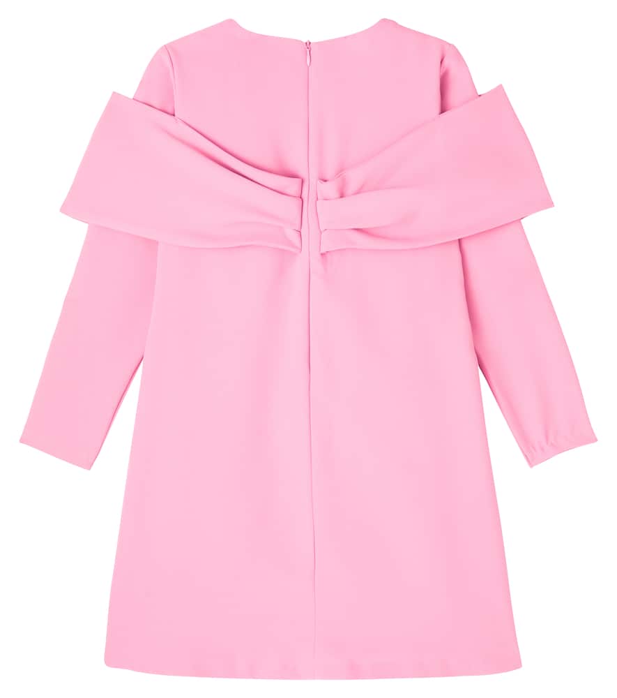 Patachou Bow-detail Crepe Dress In Pink