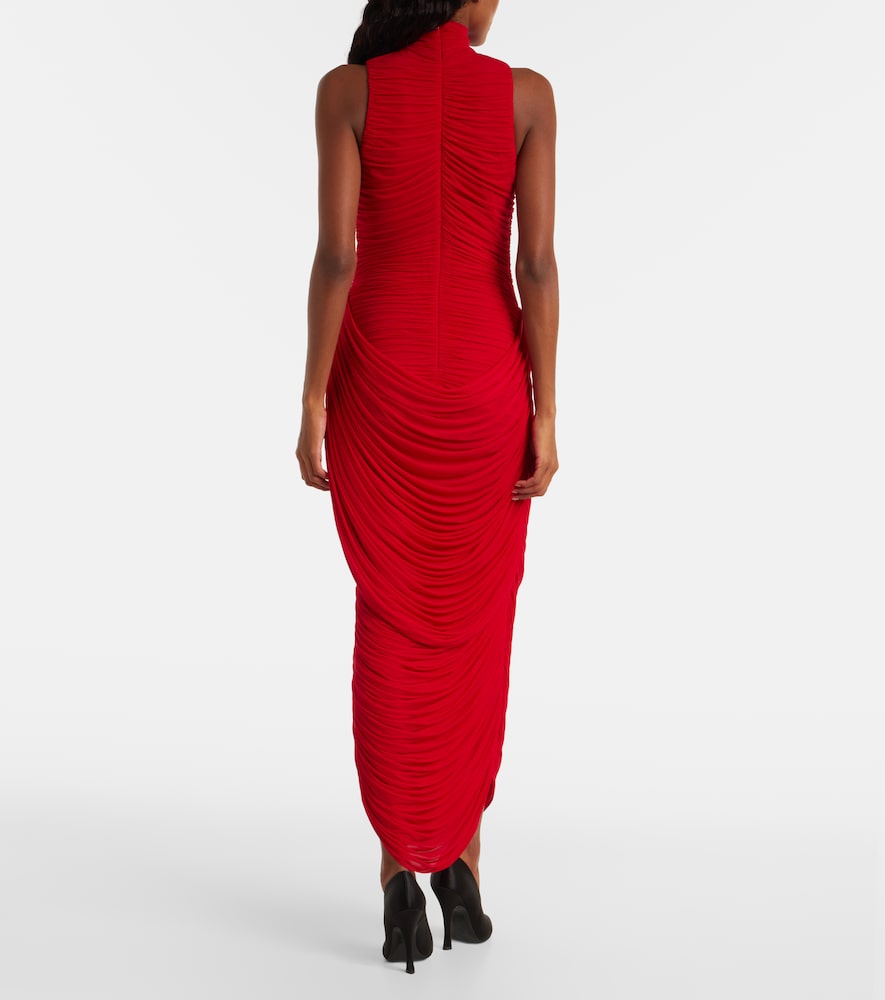  Magda Butrym Magda Butrym Floral-applique Draped Gown 