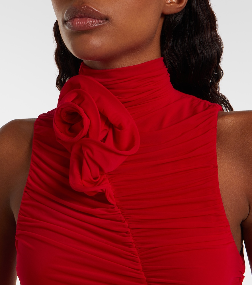  Magda Butrym Magda Butrym Floral-applique Draped Gown 