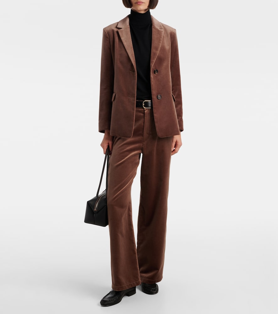 'S Max Mara Agata cotton velvet blazer