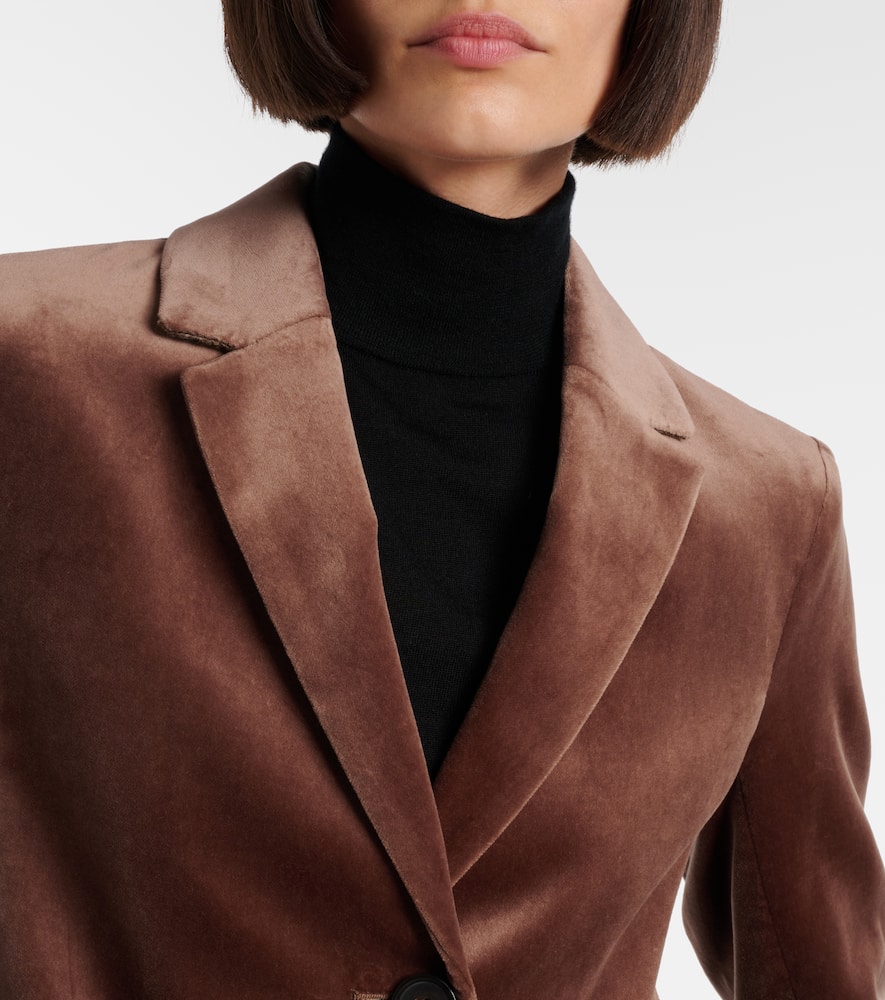 S Max Mara Agata cotton velvet blazer