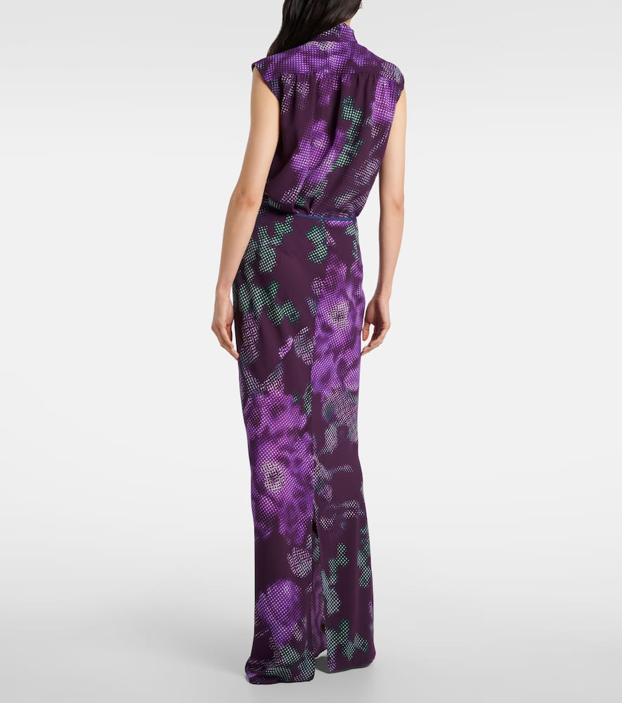 Dries Van Noten Floral Maxi Skirt In Multi