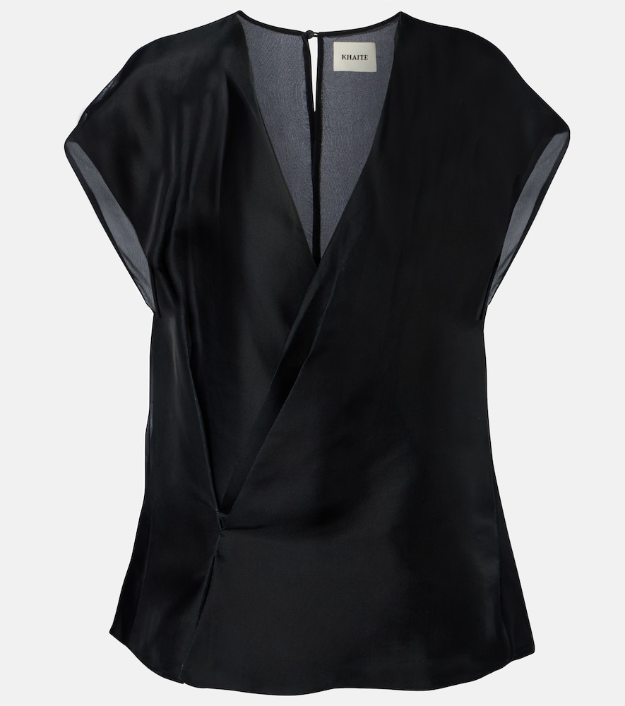 Khaite Mer silk top