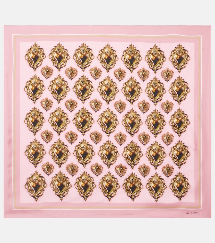 Dolce & Gabbana Printed silk scarf