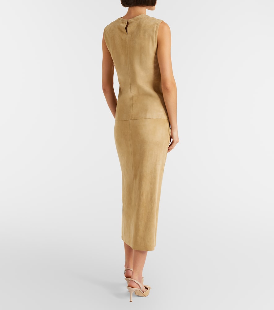  Stouls Stouls Taylor Suede Pencil Skirt 
