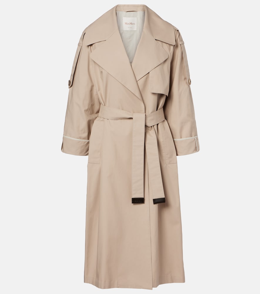 Max Mara Cotton-blend gabardine trench coat