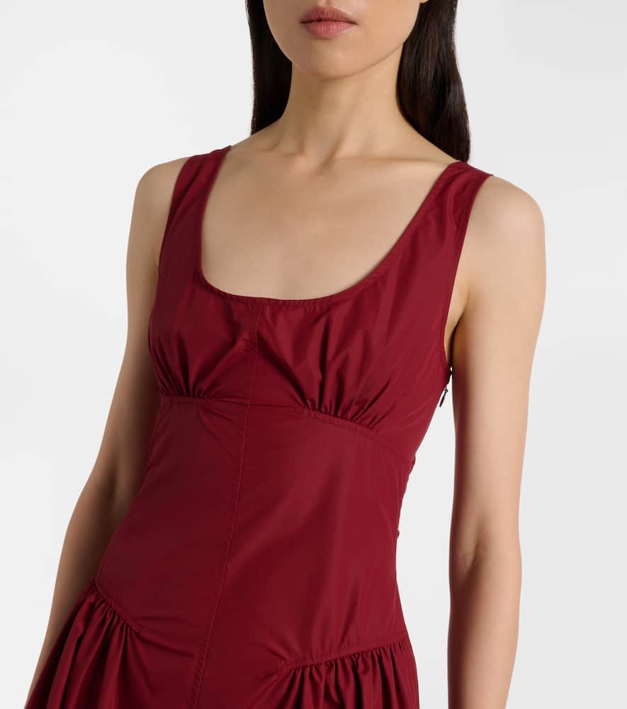 Proenza Schouler White Label Kendall Midi Dress In Burgundy