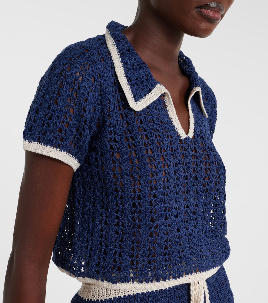 Crochet Cotton Polo