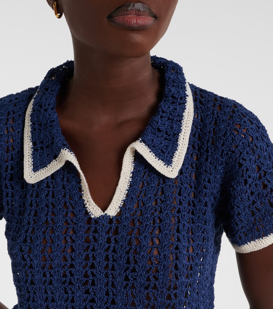 Crochet Cotton Polo