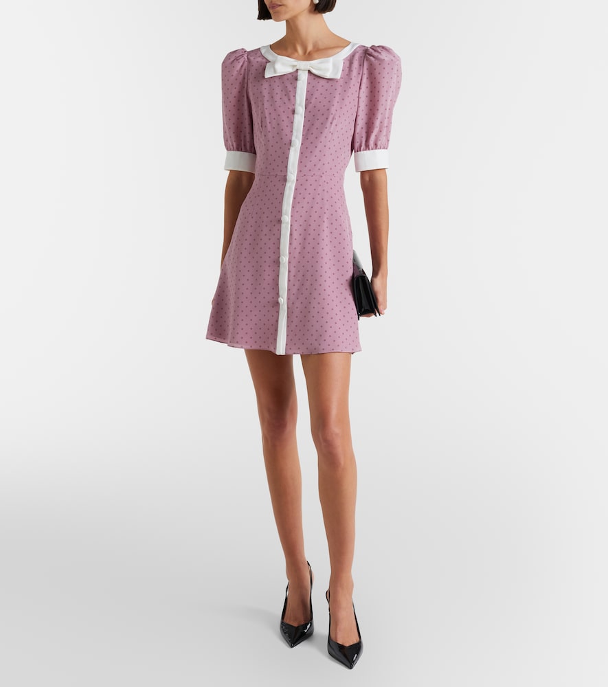  Alessandra Rich Alessandra Rich Minikleid Aus Seide 