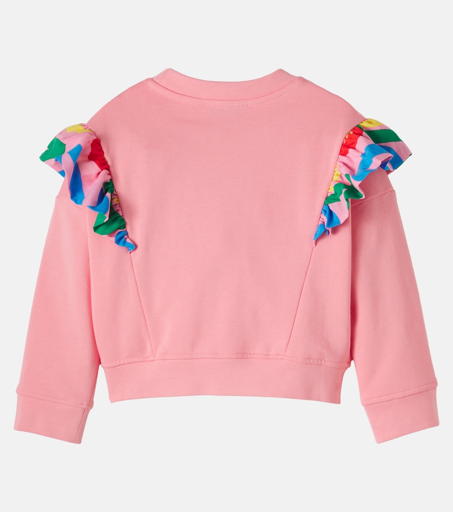  Stella Mccartney Kids Stella Mccartney Kids Ruffled Cotton Jersey Sweatshirt 