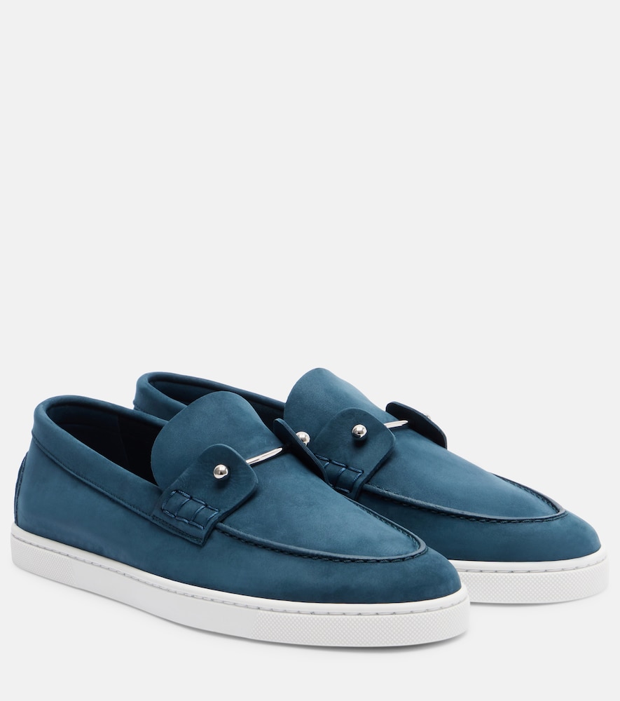 Christian Louboutin Chambeliboat suede slip-on shoes