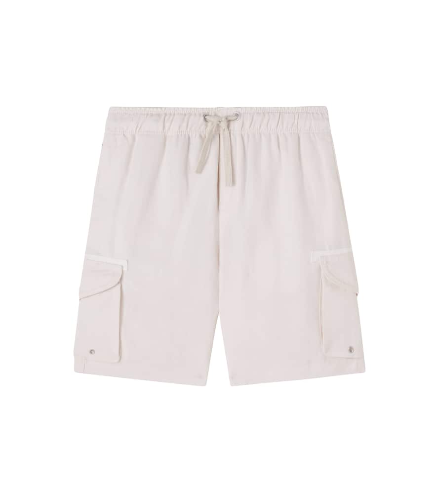 Shorts aus Leinen und Baumwolle