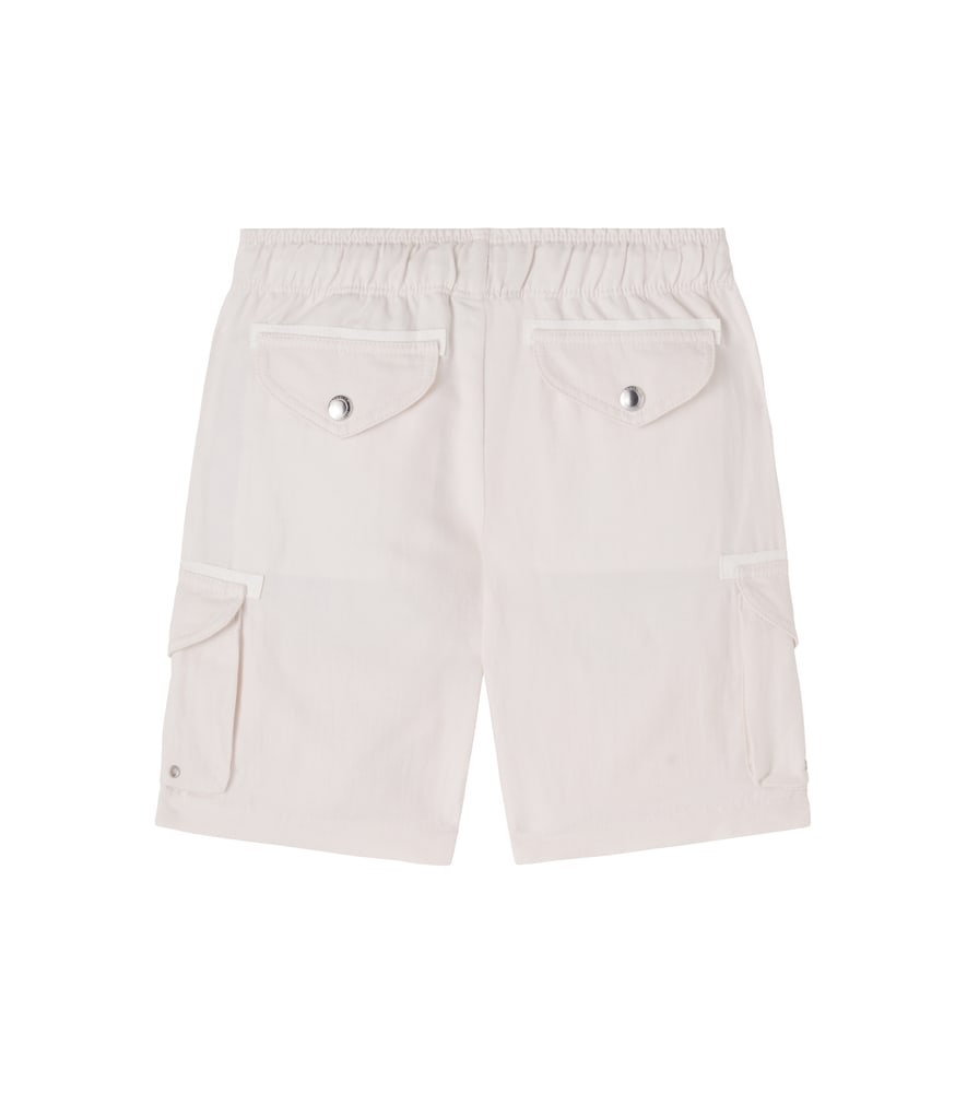  Brunello Cucinelli Kids Brunello Cucinelli Kids Linen And Cotton Cargo Shorts 