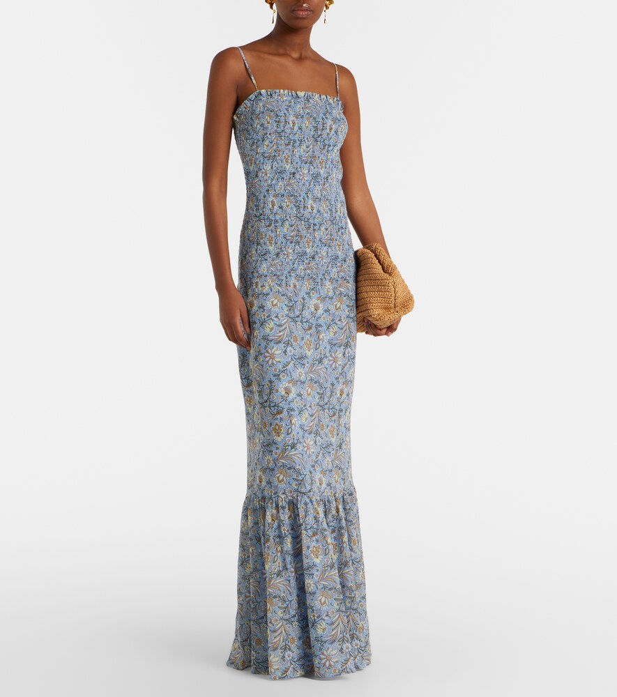 Veronica Beard Clem floral cotton and silk maxi dress