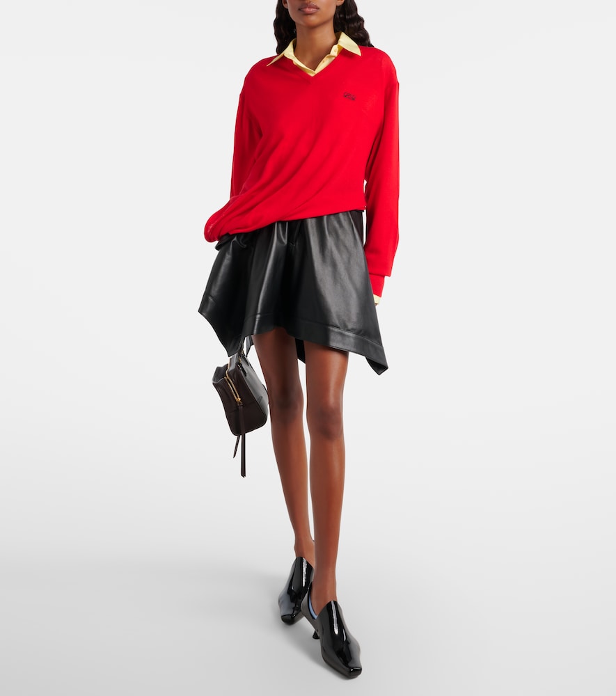 Double L Asymmetric Sweater