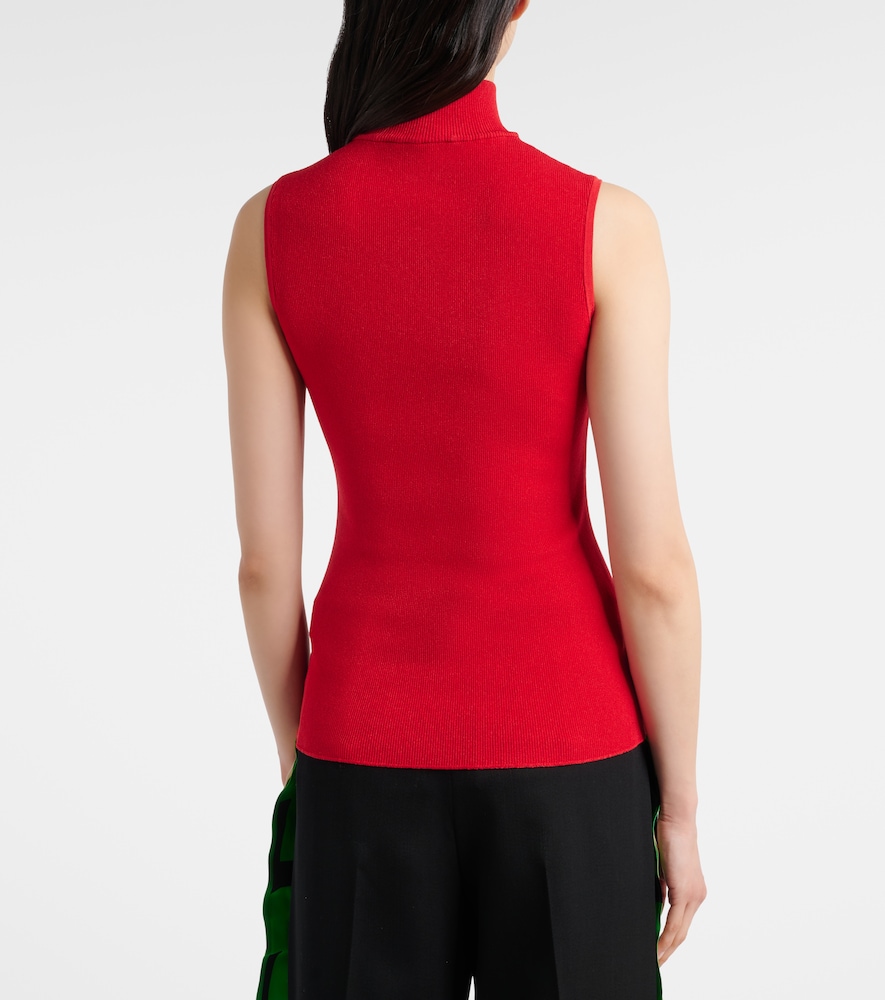  Loewe Loewe Double L Ribbed-knit Top 