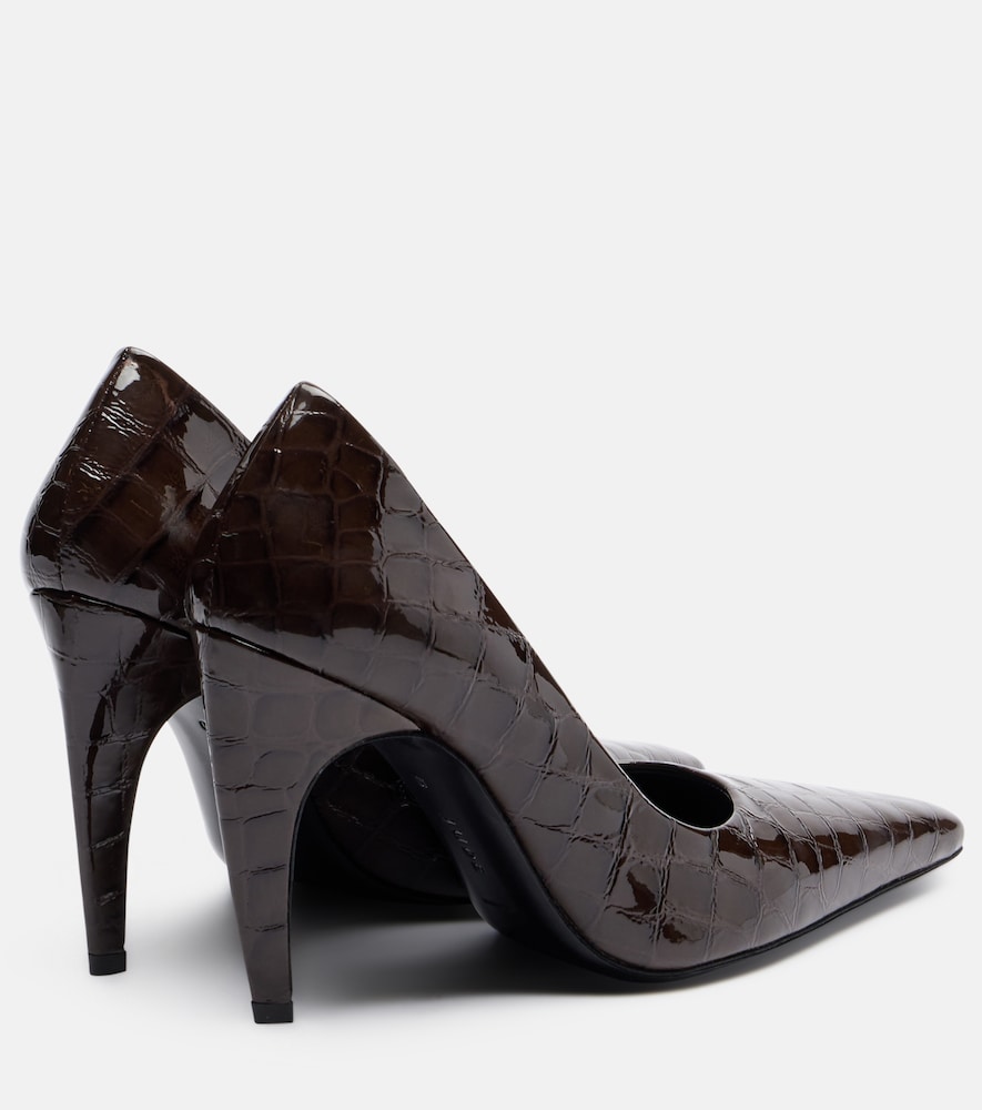 Fame 105 Croc-Embossed Pumps