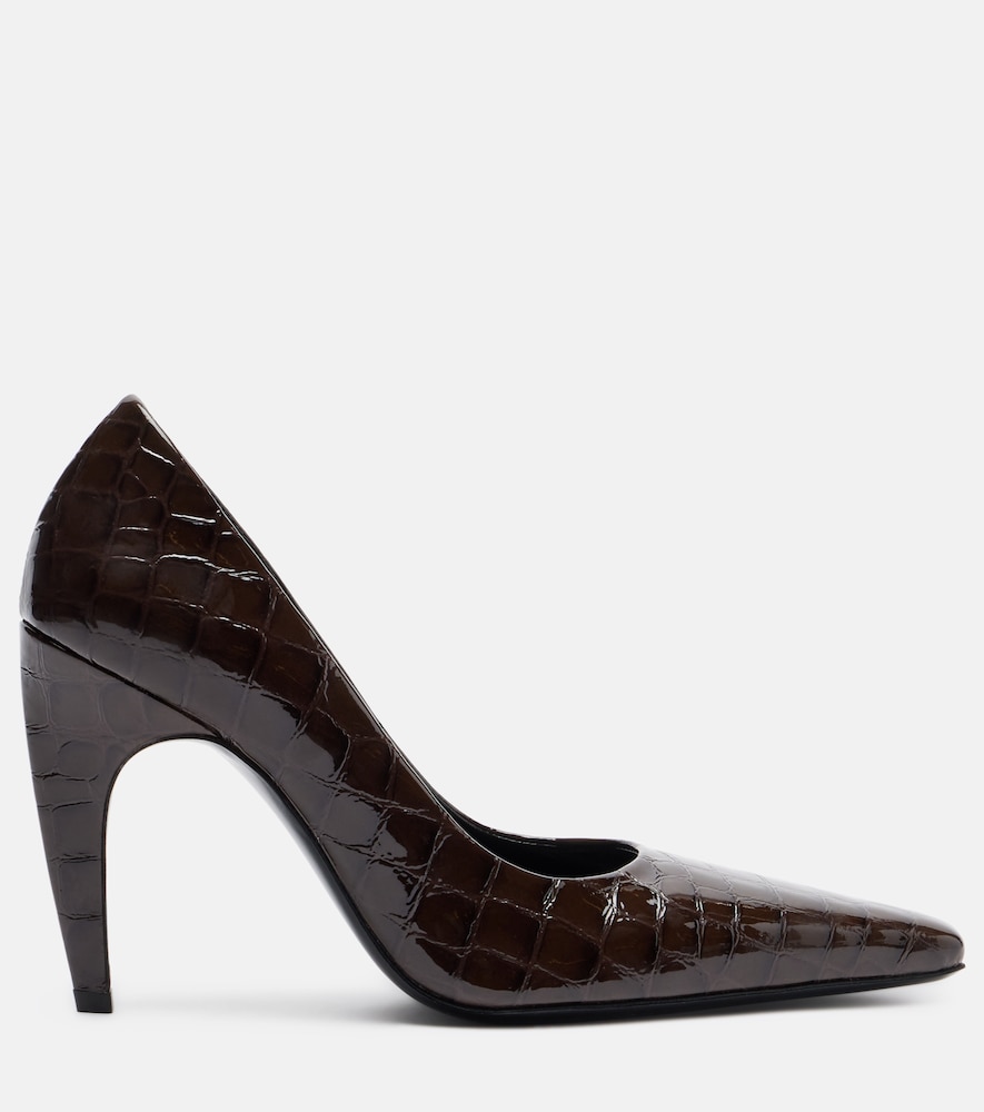  Jude Jude Fame 105 Croc-embossed Leather Pumps 