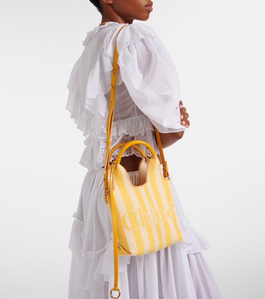 Chloé Chloé Stripy Mini jacquard top-handle bag