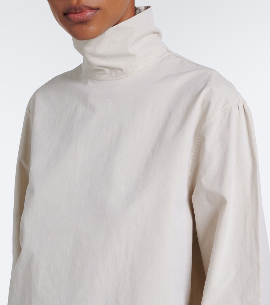 Cotton Turtleneck Top