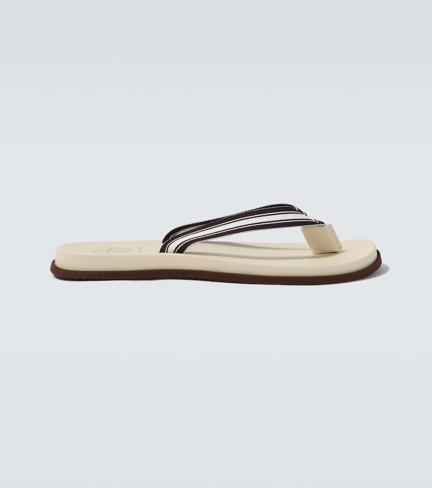 BRUNELLO CUCINELLI Brunello Cucinelli Striped thong sandals　Brunello Cucinelli ストライプ トング サンダル