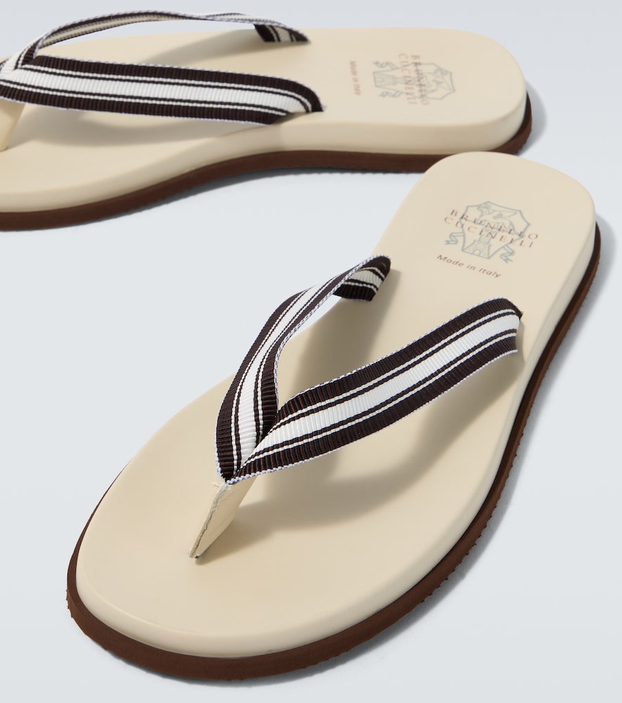 Striped Thong Sandals