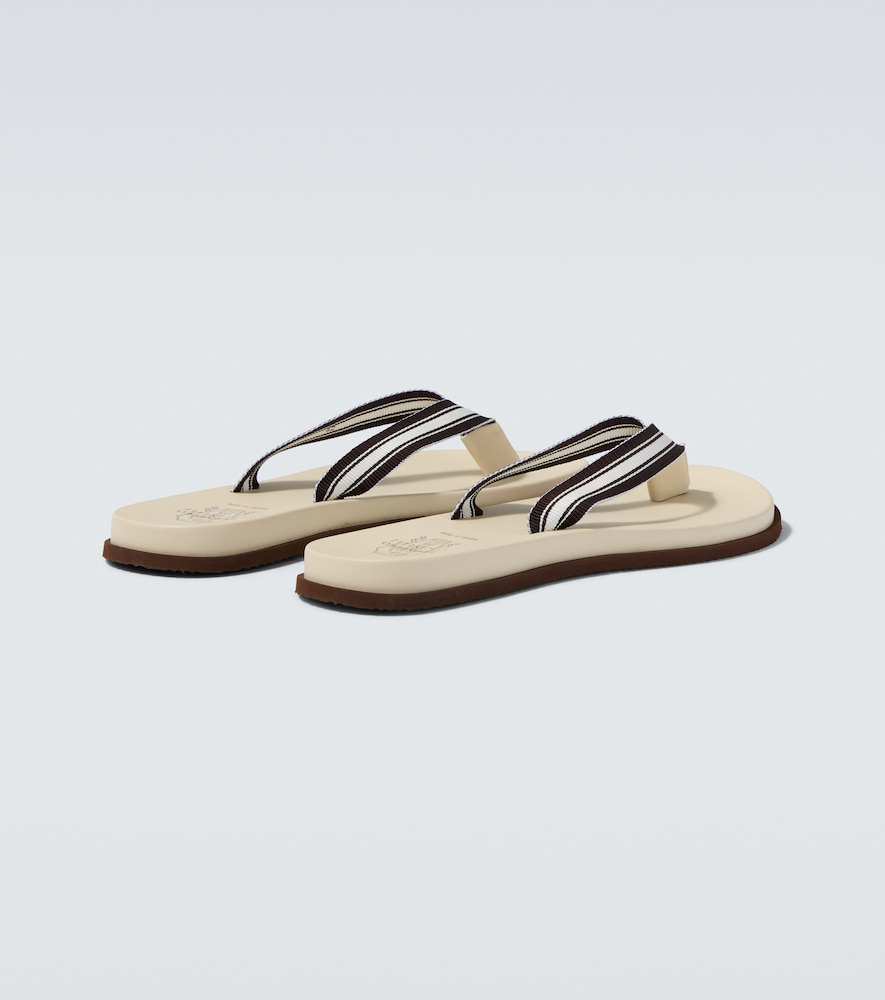 Striped Thong Sandals